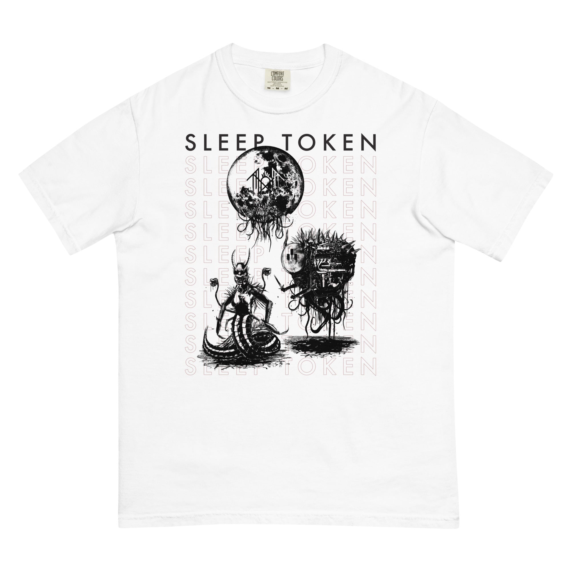 Sleep Token Take Me Back Mineral Wash T-Shirt Hoodie, Sweatshirt | CoreVibeTees.com (Image 1)