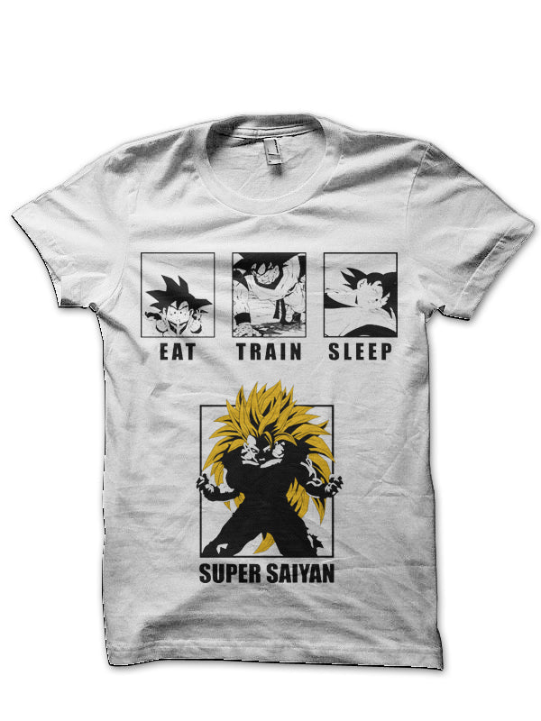 Super Saiyan Life White  T-Shirt Hoodie, Sweatshirt | CoreVibeTees.com
