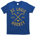 St Louis Ice Hockey Gift Crossed Sticks Gift T-Shirt Hoodie, Sweatshirt | CoreVibeTees.com
