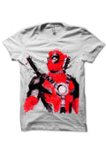 Splash Deadpool White Tee Hoodie, Sweatshirt | CoreVibeTees.com