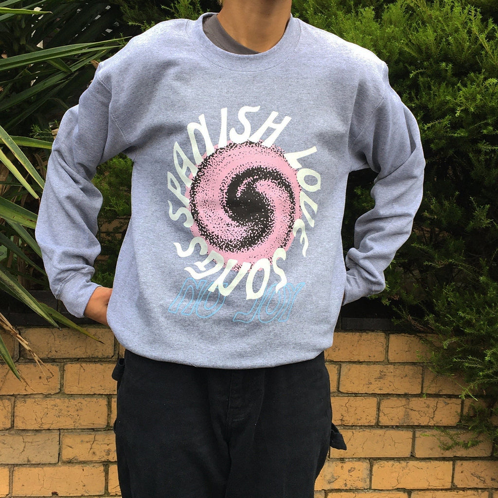 Swirl Crewneck Sweatshirt (Grey Marle) T-Shirts, Hoodie | CoreVibeTees.com (Image 2)