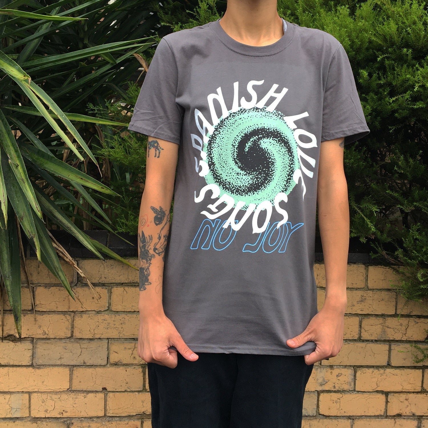 Swirl T-Shirt (Charcoal) Hoodie, Sweatshirt | CoreVibeTees.com (Image 2)