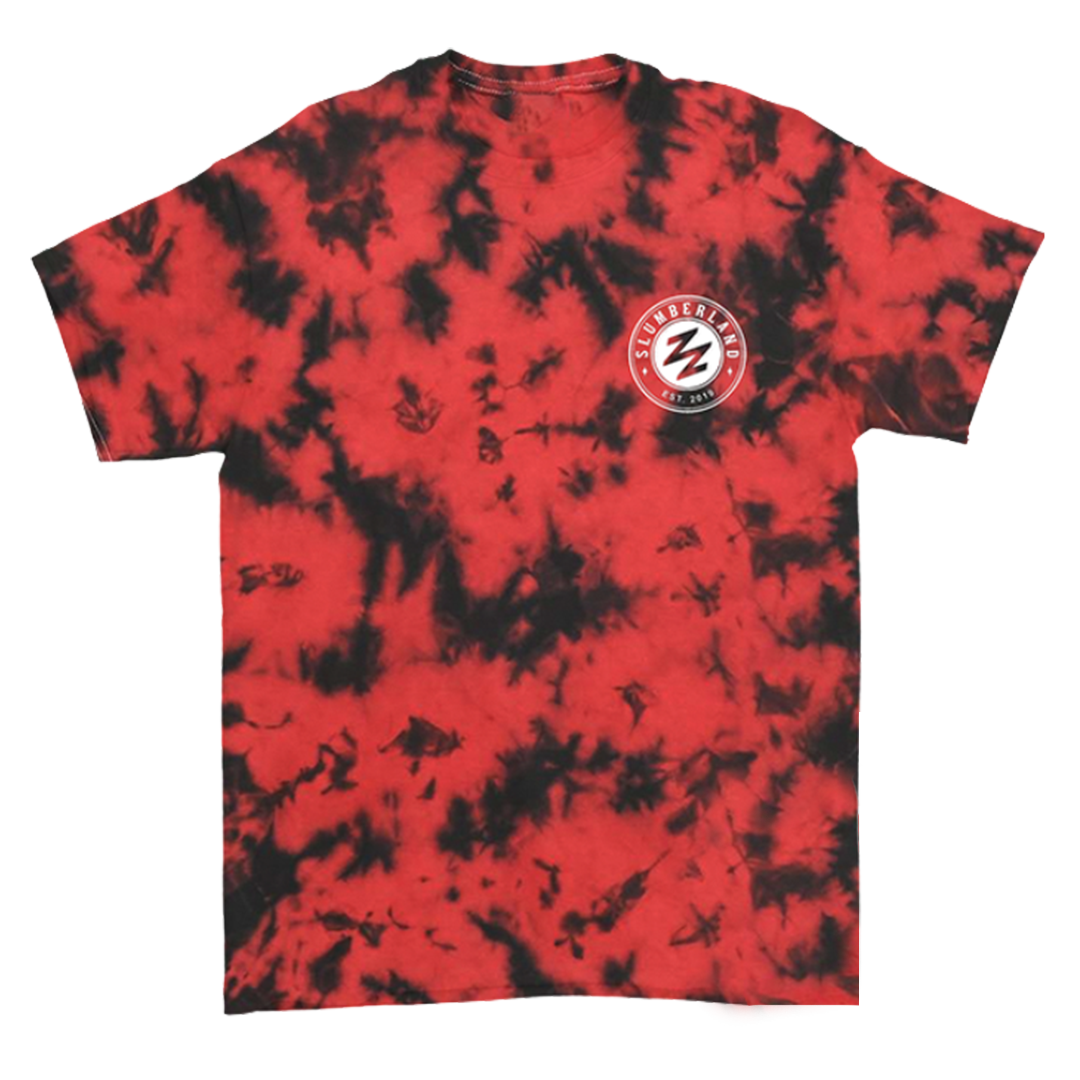 Slumberland - Red Tie Dye Tee Hoodie, Sweatshirt | CoreVibeTees.com (Image 1)