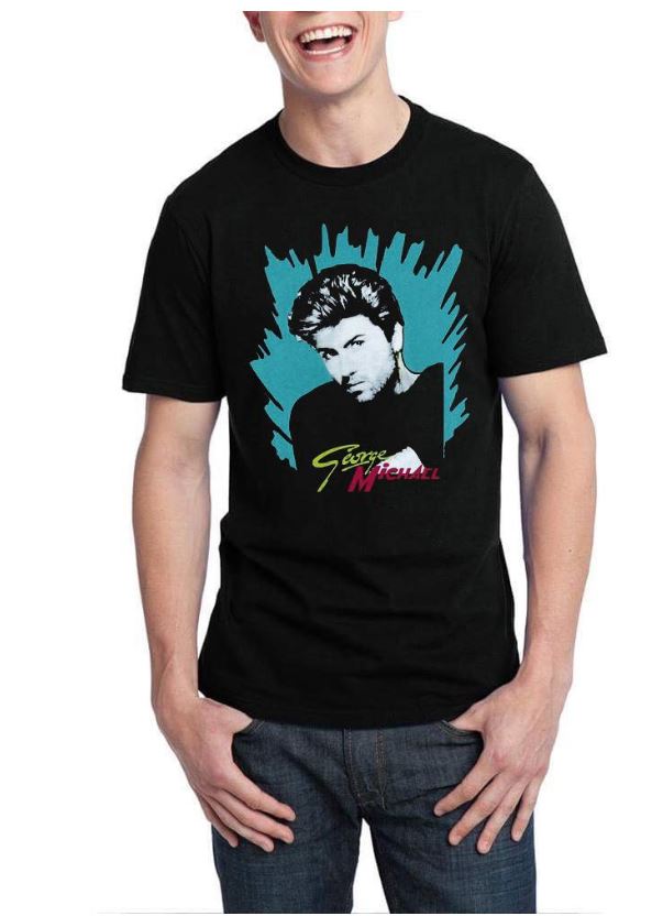George Michael Black T-Shiry T-Shirts, Hoodie, Sweatshirt | CoreVibeTees.com
