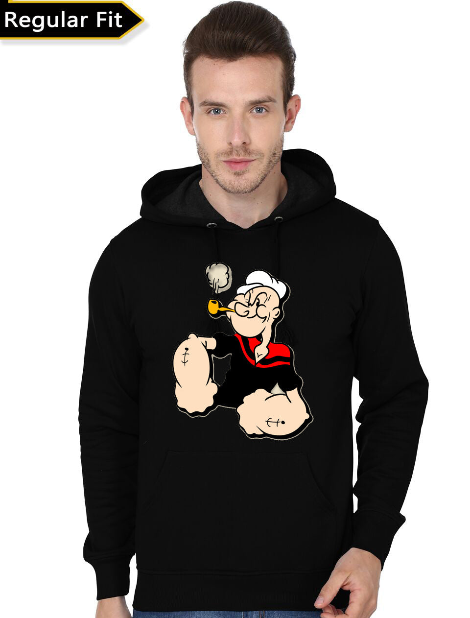 Popeye the Sailor Man Black Hoodie T-Shirts, Sweatshirt | CoreVibeTees.com