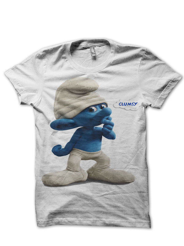 Smurf White Tee Hoodie, Sweatshirt | CoreVibeTees.com
