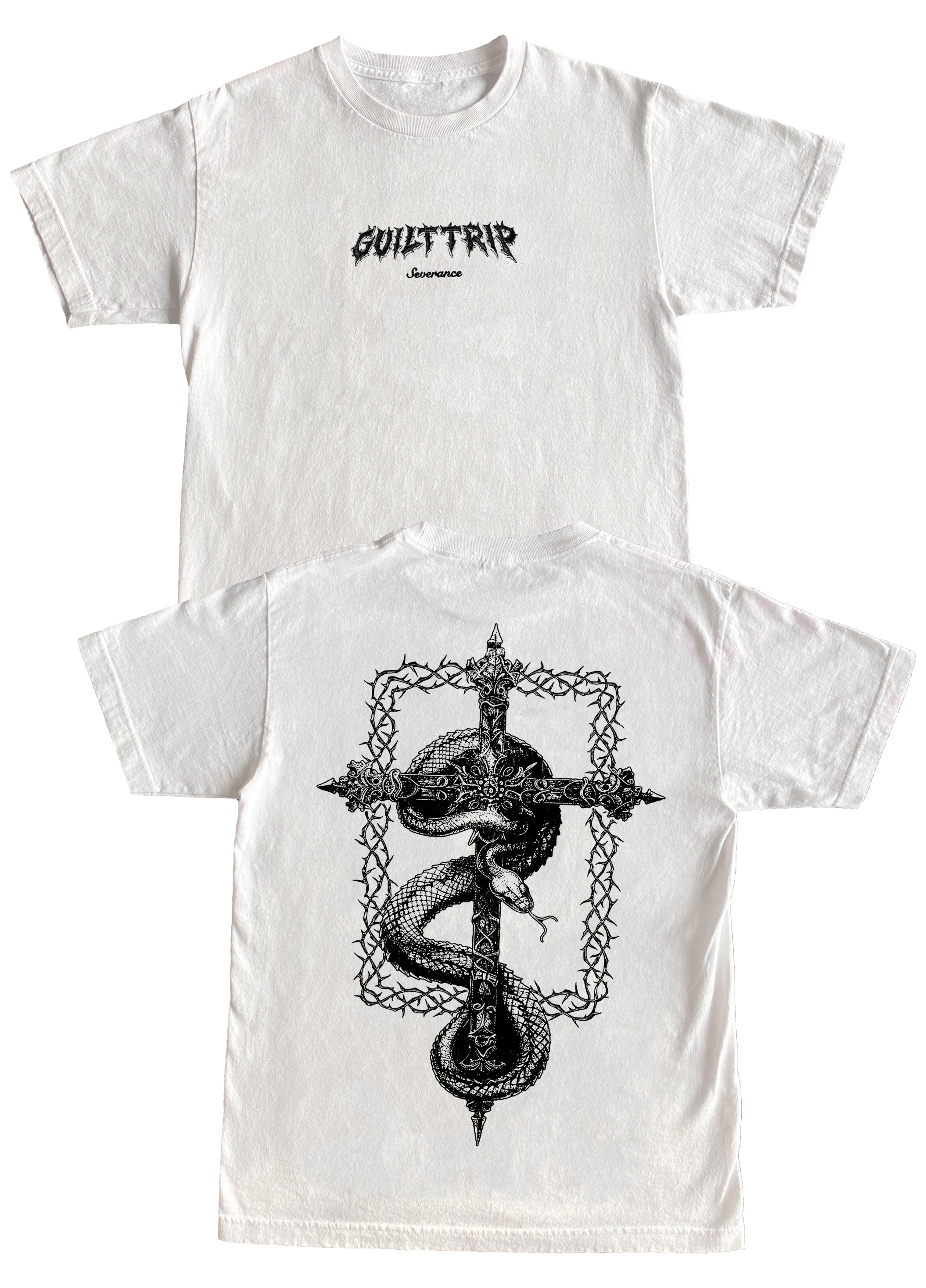 Guilt Trip - Heavyweight Embroidered T-Shirt Hoodie, Sweatshirt | CoreVibeTees.com