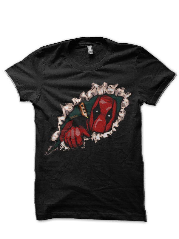 Deadpool Sneaky Black T-Shirt Hoodie, Sweatshirt | CoreVibeTees.com