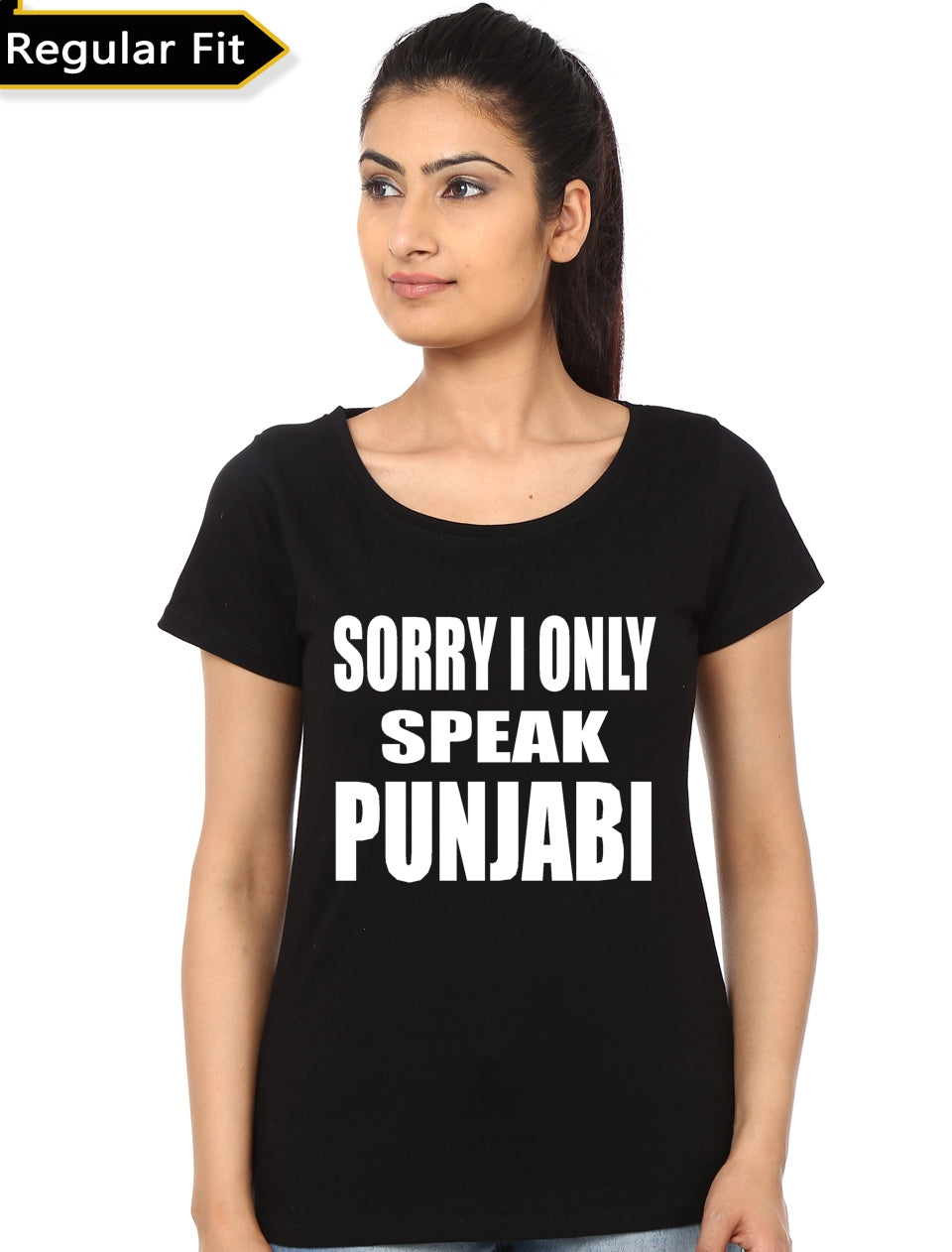 Sorry I Only Speak Punjabi Black Girls Top T-Shirts, Hoodie, Sweatshirt | CoreVibeTees.com