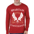 Spartan Academy Red Full Sleeve Tee Hoodie, Sweatshirt | CoreVibeTees.com
