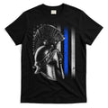 Spartan Police Blue Thin Line Flag T-Shirt Hoodie, Sweatshirt | CoreVibeTees.com