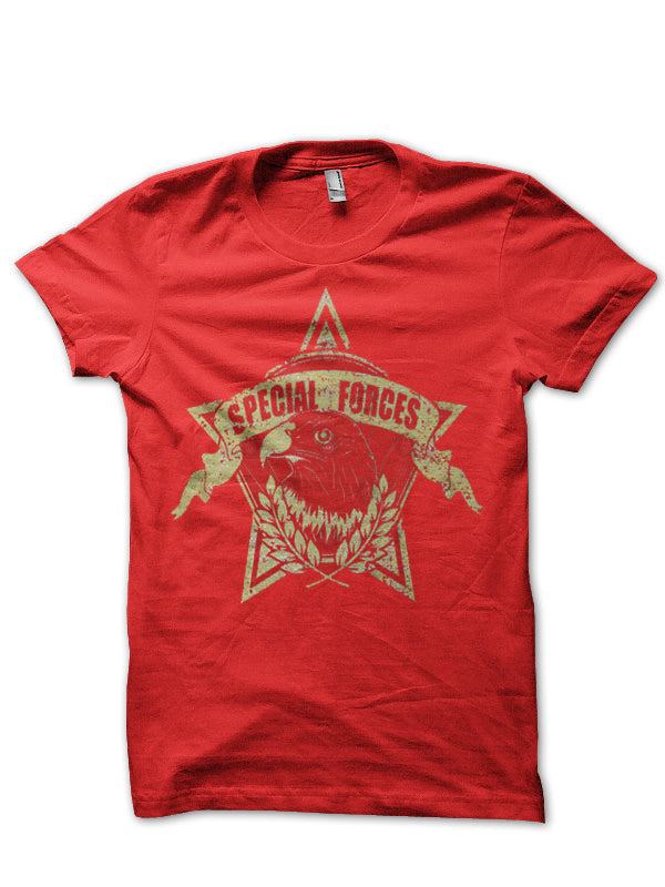 Special Forces Half Sleeve Red T-Shirt Hoodie, Sweatshirt | CoreVibeTees.com