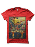 Spongebob Half Sleeve Red T-Shirt Hoodie, Sweatshirt | CoreVibeTees.com