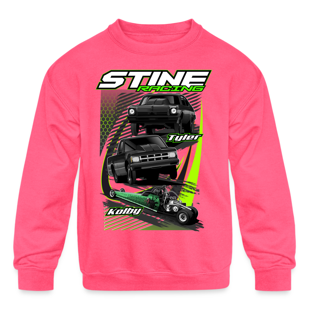 Stine Racing | 2022 | Youth Crewneck Sweatshirt T-Shirts, Hoodie | CoreVibeTees.com (Image 2)