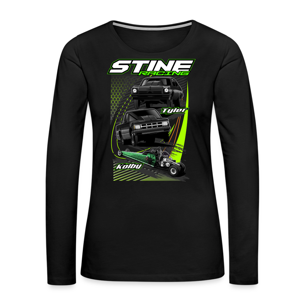 Stine Racing | 2022 | Women's LS T-Shirt Hoodie, Sweatshirt | CoreVibeTees.com (Image 1)