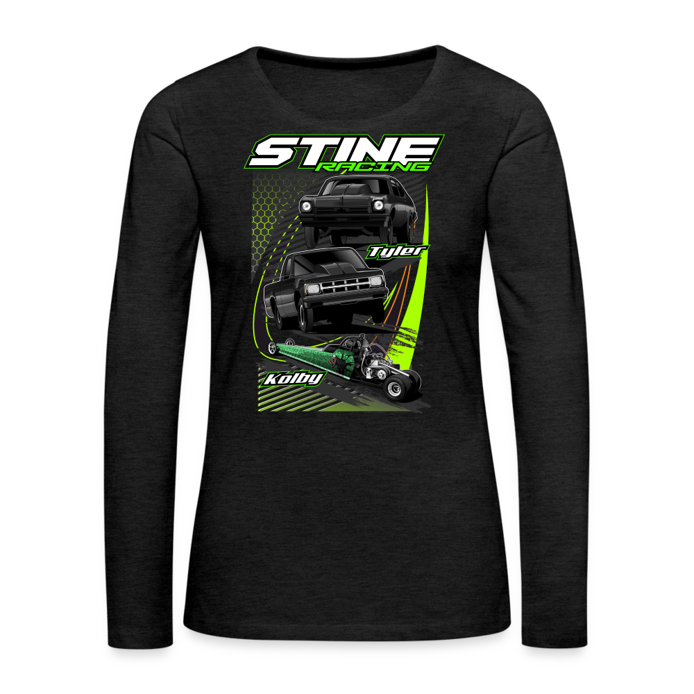 Stine Racing | 2022 | Women's LS T-Shirt Hoodie, Sweatshirt | CoreVibeTees.com (Image 3)