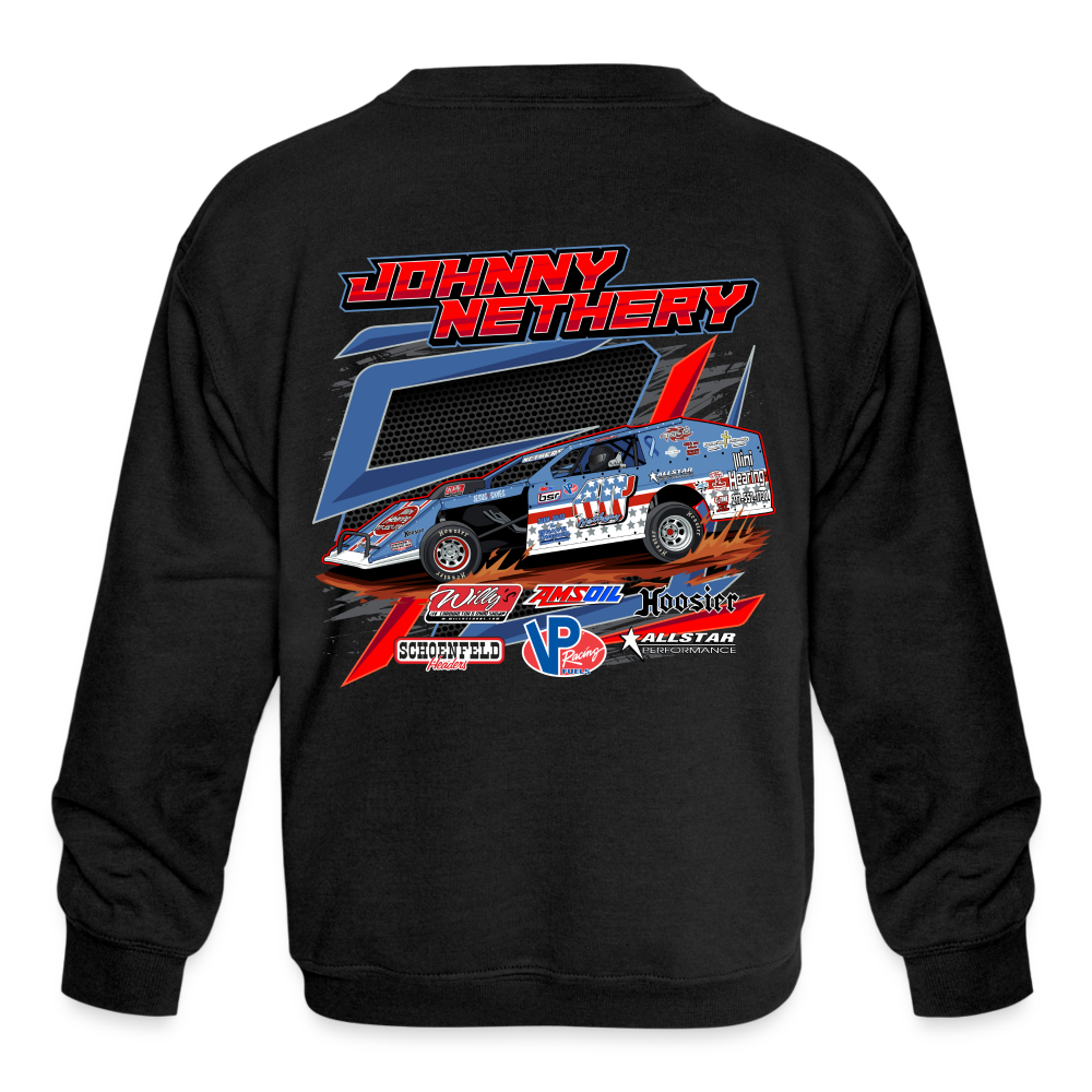 Johnny Nethery | 2023 | Youth Crewneck Sweatshirt T-Shirts, Hoodie | CoreVibeTees.com (Image 1)