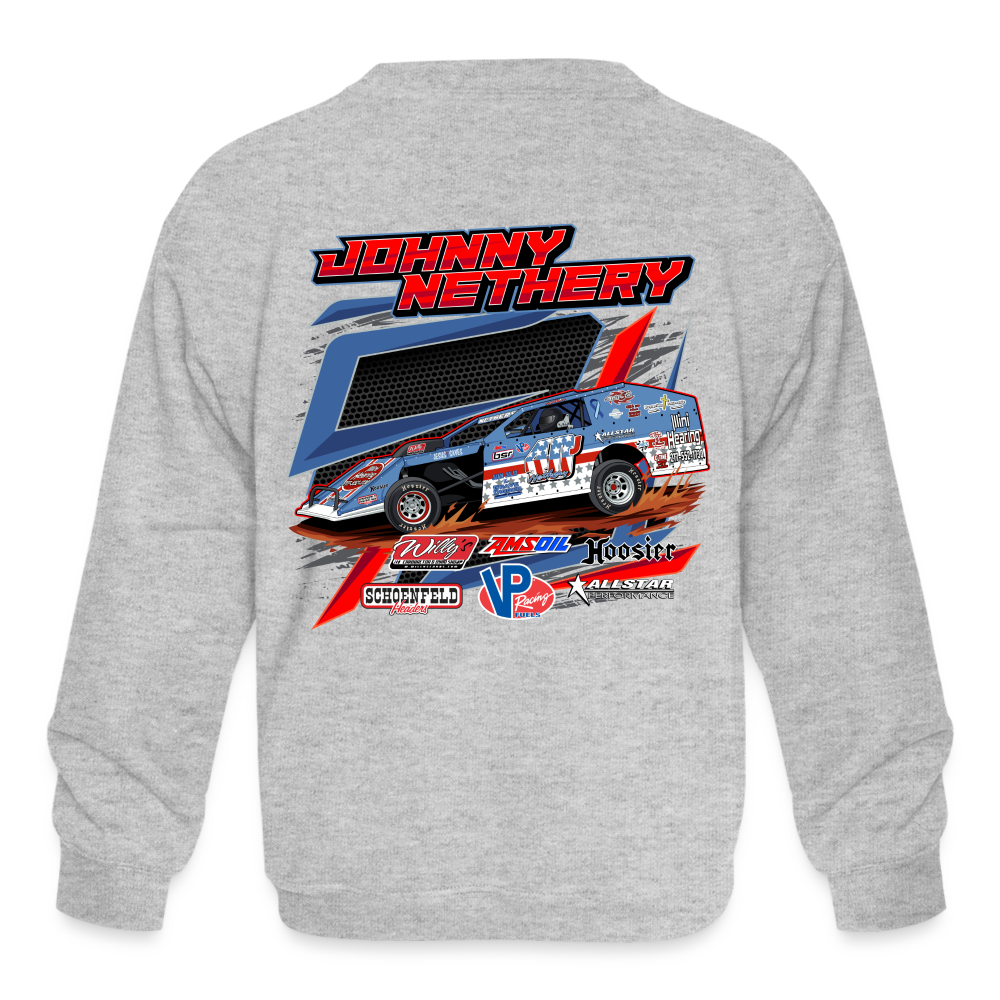 Johnny Nethery | 2023 | Youth Crewneck Sweatshirt T-Shirts, Hoodie | CoreVibeTees.com (Image 3)