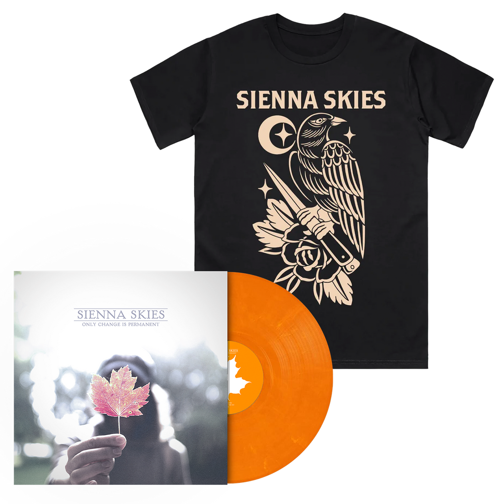 Only Change Is Permanent EP (Orange Vinyl) + Crow Tee Hoodie, Sweatshirt | CoreVibeTees.com