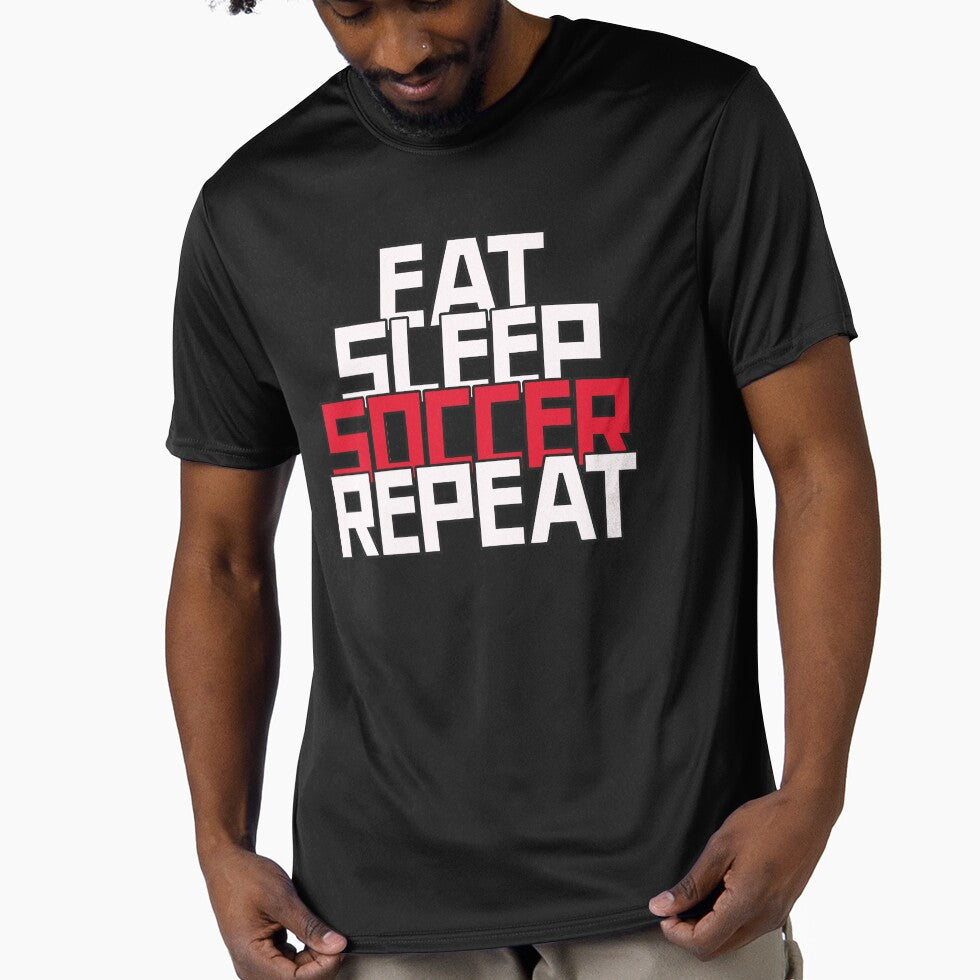 Eat Sleep Soccer Repeat | Football Vibe by niclothing