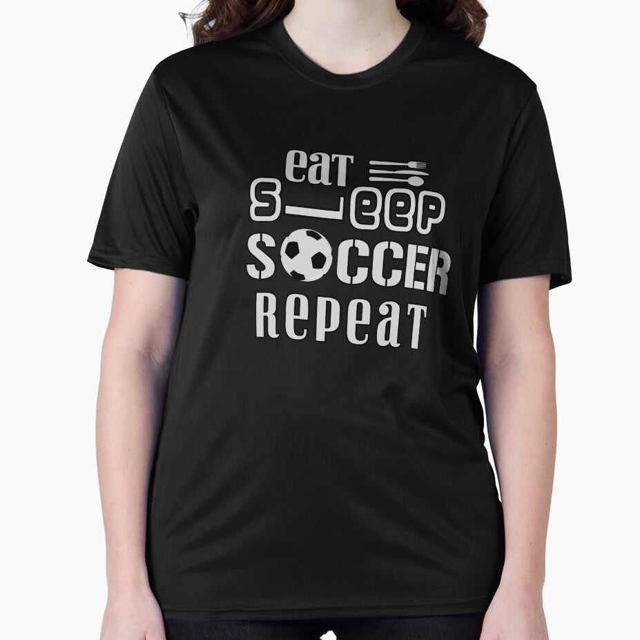 Eat Sleep Soccer Repeat by teebubbleshop