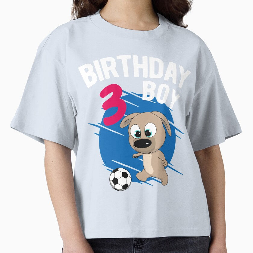 Birthday Boy 3 Years - Pup Soccer by onicon