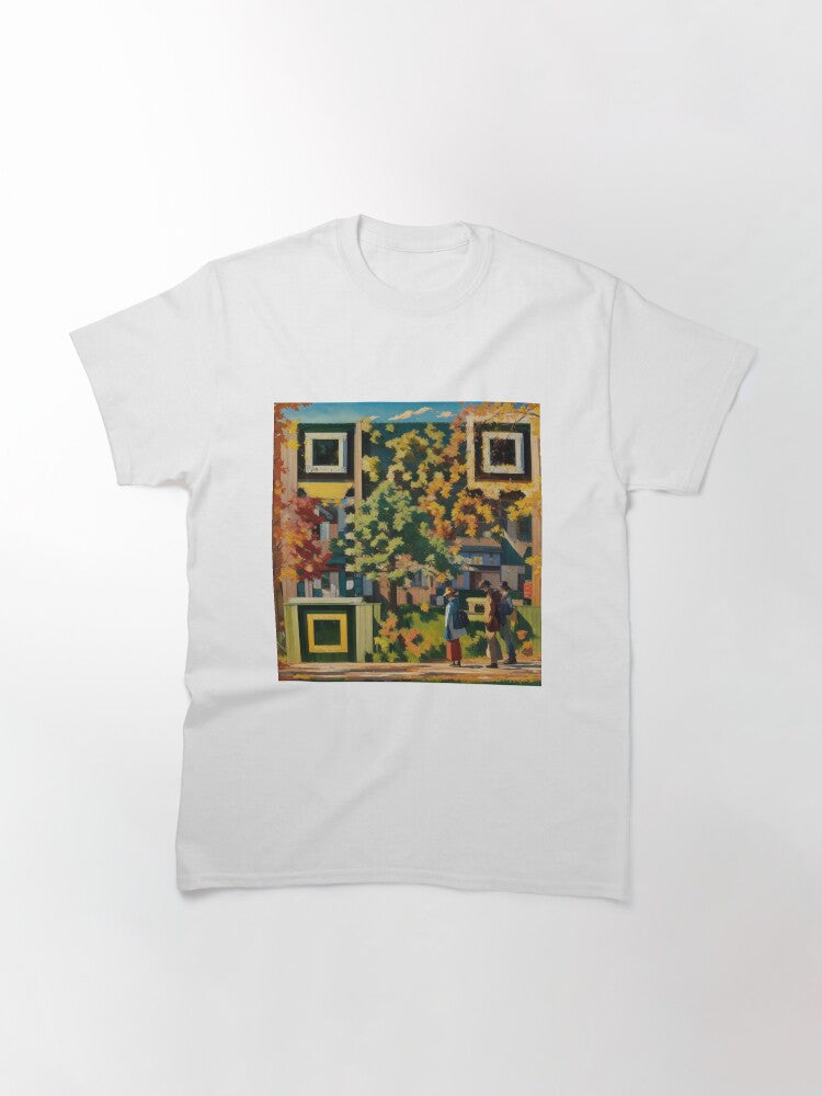 QR Code Meets Acrylic Art: Discover Autumn's Message with a Scan Classic T-Shirt Hoodie, Sweatshirt (Image 3)