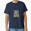 cat playing football wearing Messi's jersey by PasoaPaso2025