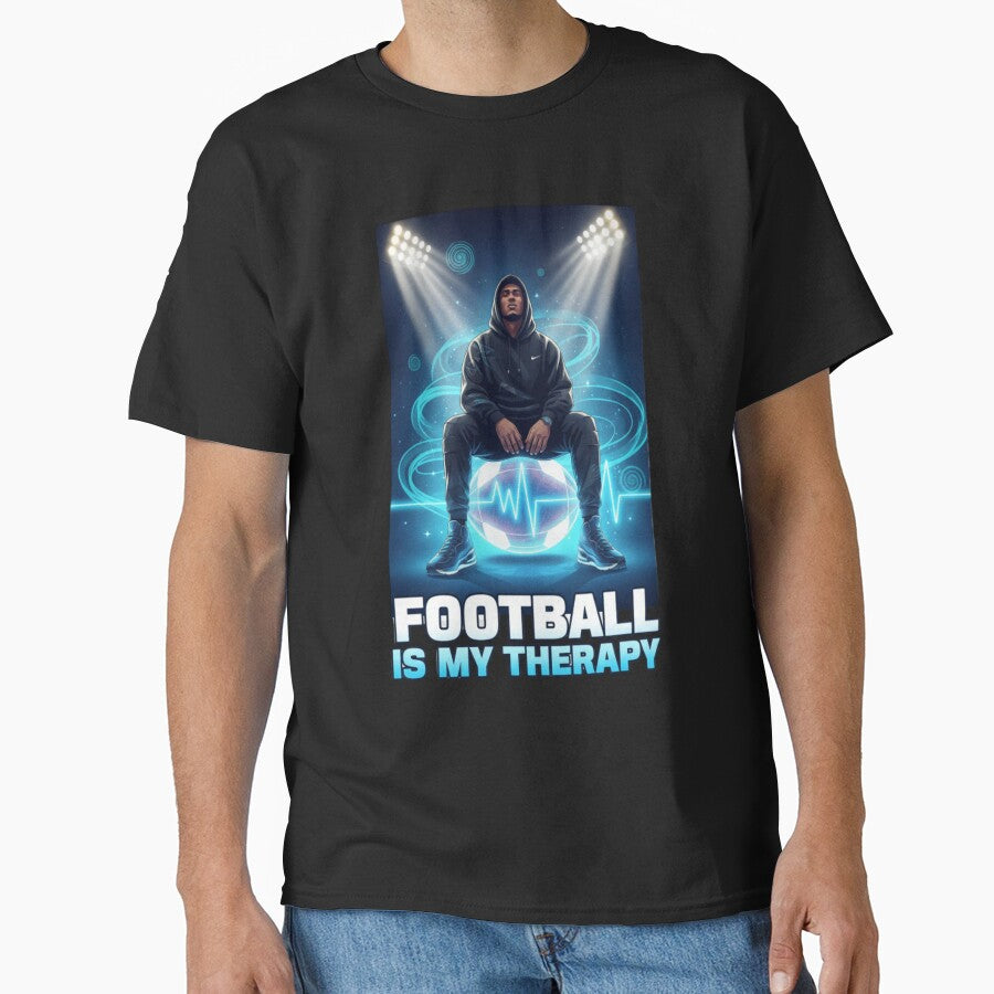 Football Is My Therapy Mindset by PrintBreeze