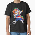 Dab Unicorn United States Football Soccer Jersey US Flag Kid by nonstopnightlif
