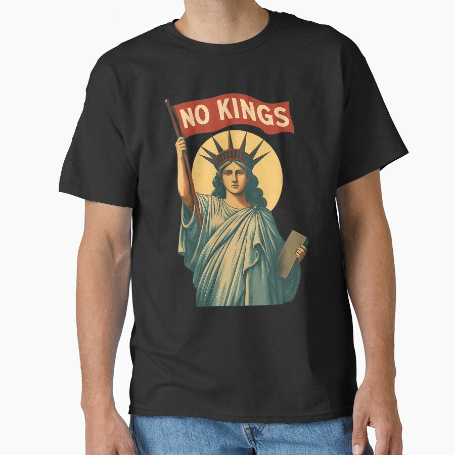 No Kings Protest Art Vintage by AsleyAbbate
