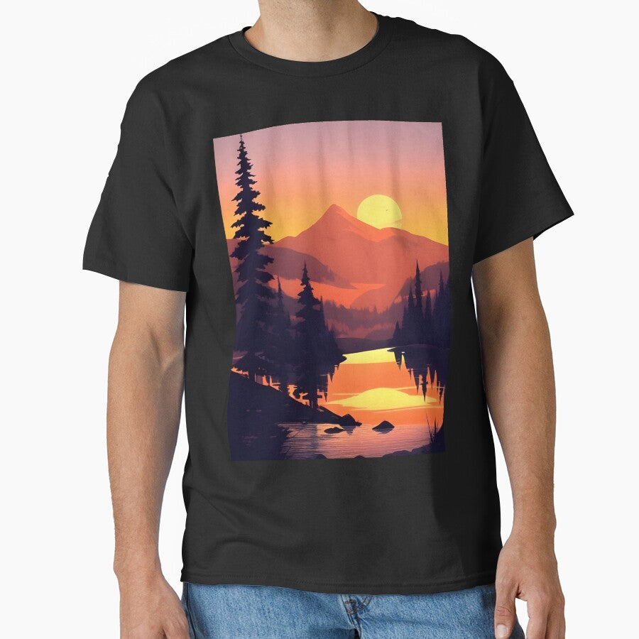Find the Perfect Minimalist Landscape Sunrise Water View Print for Your Personal Style and Taste by supeart
