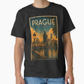 Prague Retro Travel Art– Vintage Czech Republic City Art by bergee