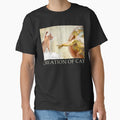 Funny Cat God Creation of Adam Meme Michelangelo Jesus Art Graphic by Damcoc