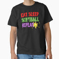 Eat Sleep Softball Repeat by DivineLiveShop