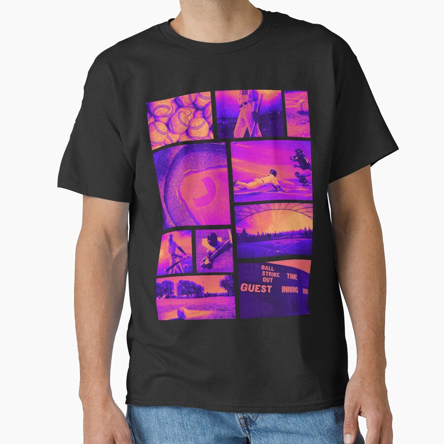 Baseball Field Photo - Ultimate Hypebeast Sunset Design For Any Coach, Leader Or Baseball Player Classic T-Shirt Hoodie,...