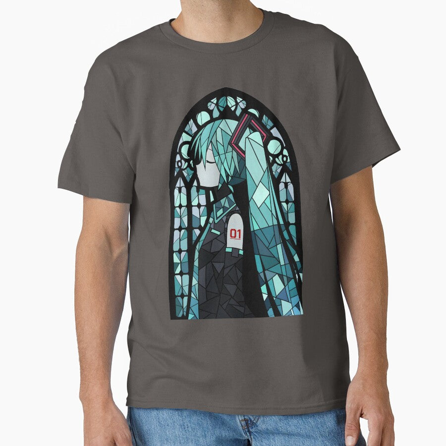 Stained Glass Hatsune Miku by SchellStation