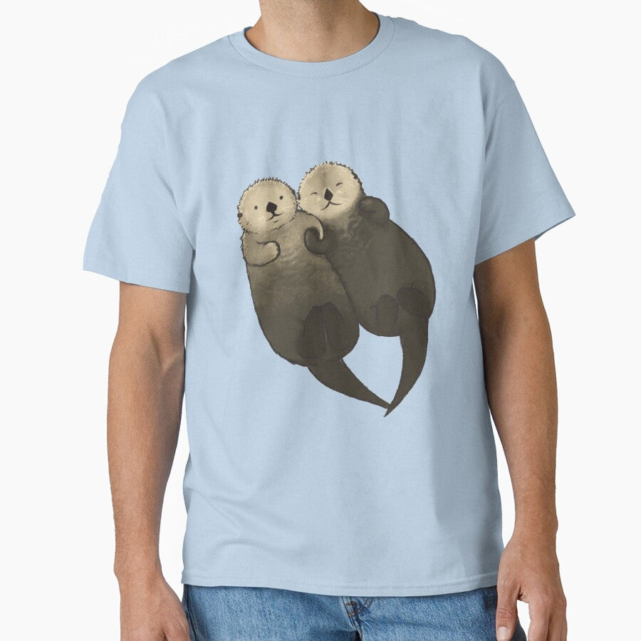 Significant Otters - Otters Holding Hands by StudioMarimo