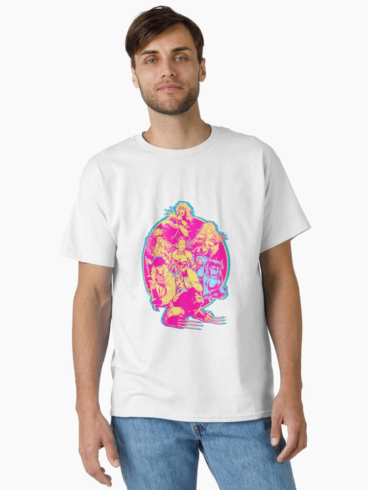 90’s Retro Jim Lee X-Men Group Classic T-Shirt Hoodie, Sweatshirt | CoreVibeTees.com (Image 1)