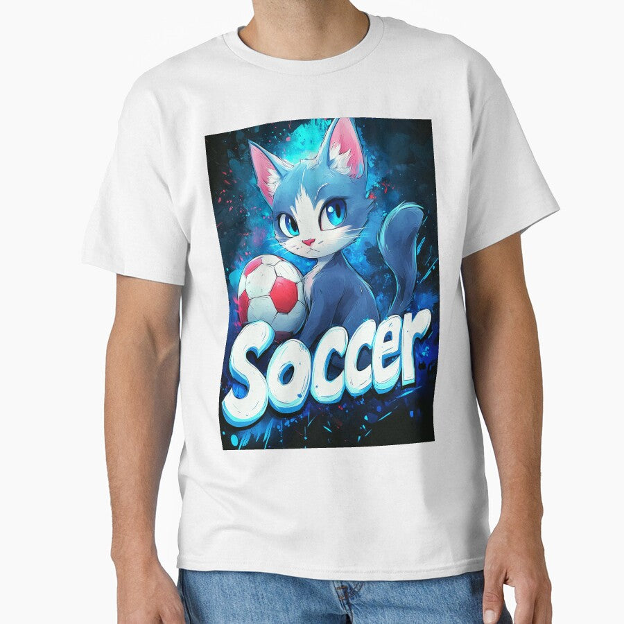 Vibrant Soccer Graffiti Cat by Gaming x Sports