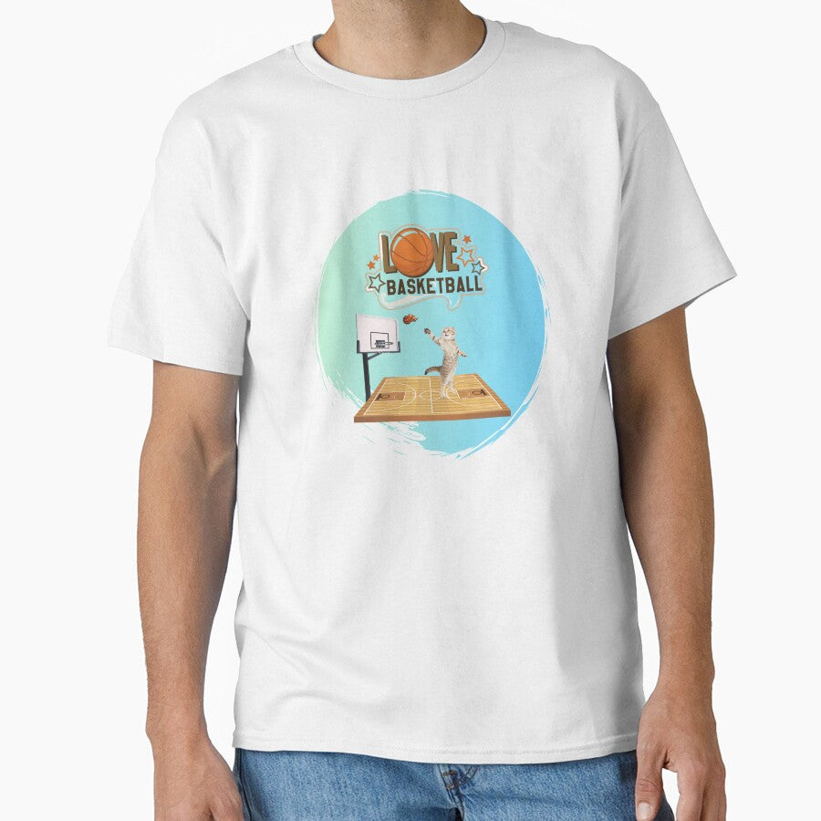 Love Basketball Funny Cat Basketball Cat Gift Sports by OMG Outfits