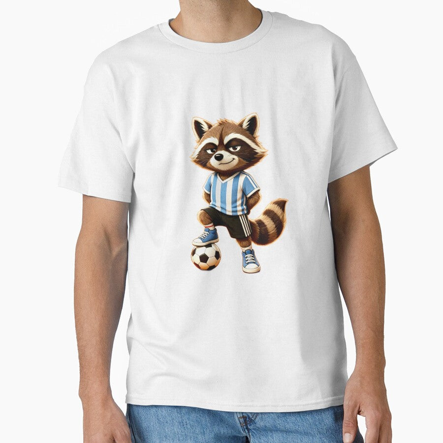 Trash Panda Family Teenage Soccer Ace – Sly Kawaii Raccoon Football Cartoon by DreamyTupelo