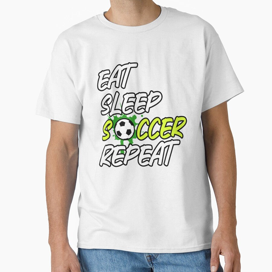 Eat Sleep Soccer Repeat by Moremonclub