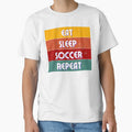Eat Sleep Soccer Repeat Retro design by TreetopStudios