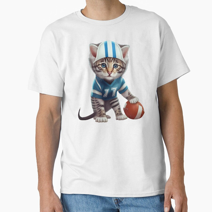 Cat playing football by AnimalArtPhotos