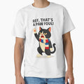 Ref, That's a Paw Foul! — Funny Tuxedo Cat Football Design blue by catastrocat