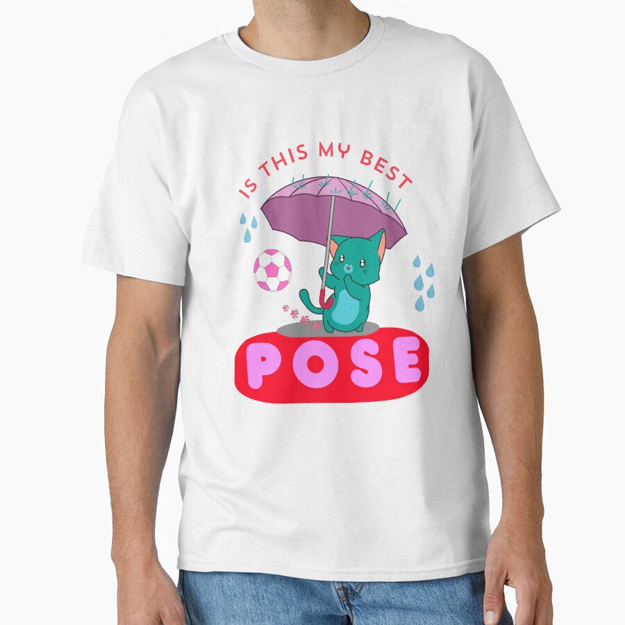 Is This My Best Pose Cat Tee by CREEPY CRAZE
