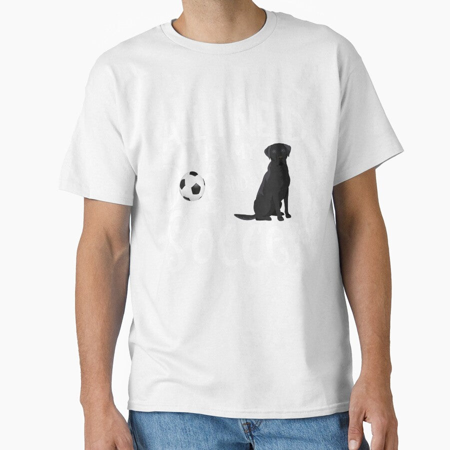 Black Labrador Retriever Dog Lover Soccer Player Saying Gift by tncgifts