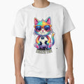 Soccer Time Cool Cat - Rainbow Soccer Kitty by PriyaMagic