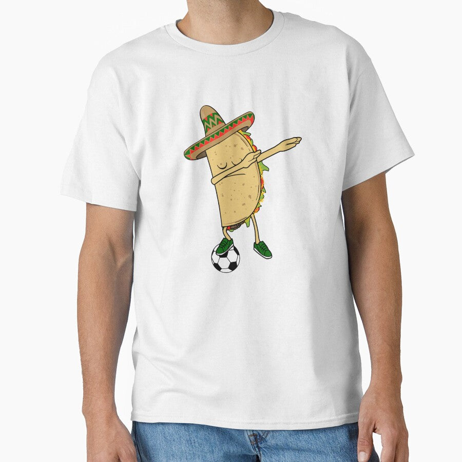Dabbing Soccer Taco Mexico Jersey Shirt - Mexican Football - World Cup by Cheesybee